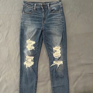 American Eagle dark wash skinny jeans